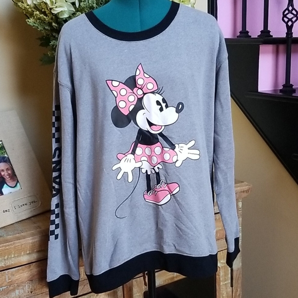 Vans Tops - New Disney X Vans Minnie Mouse Sweatshirt - SZ L